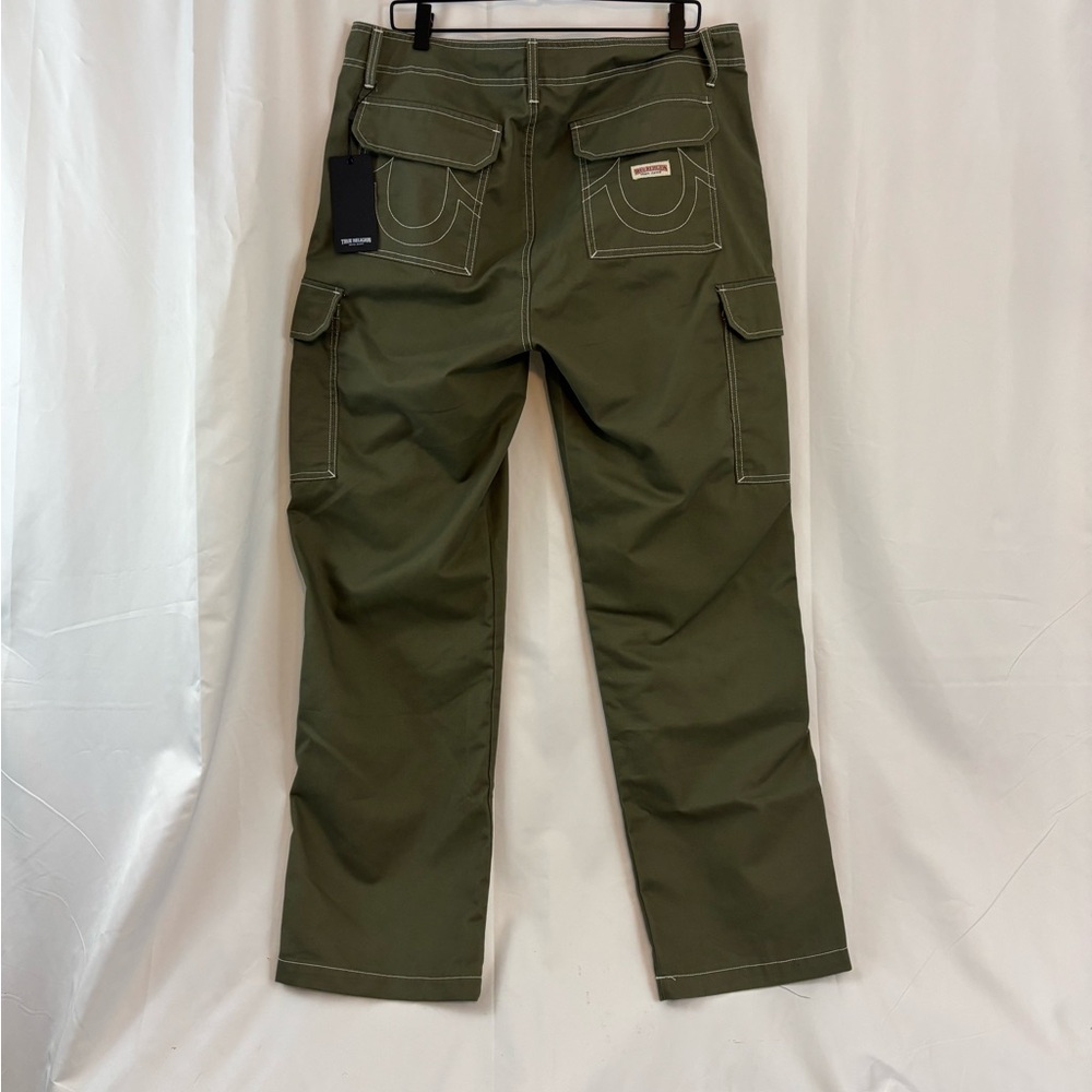 NWT True Religion Men's sz36 Kalamata Green Cargo Pants… - Picture 6 of 10